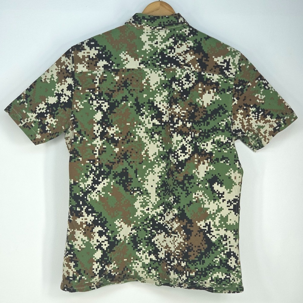 Snoop Dogg Supply Digital Camouflage Button Up Shirt Men Medium Urban Streetwear - Picture 6 of 15